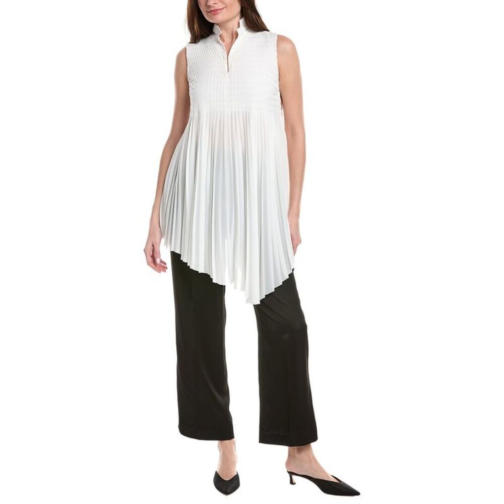 Akris Womens  Sleeveless Blouse, White